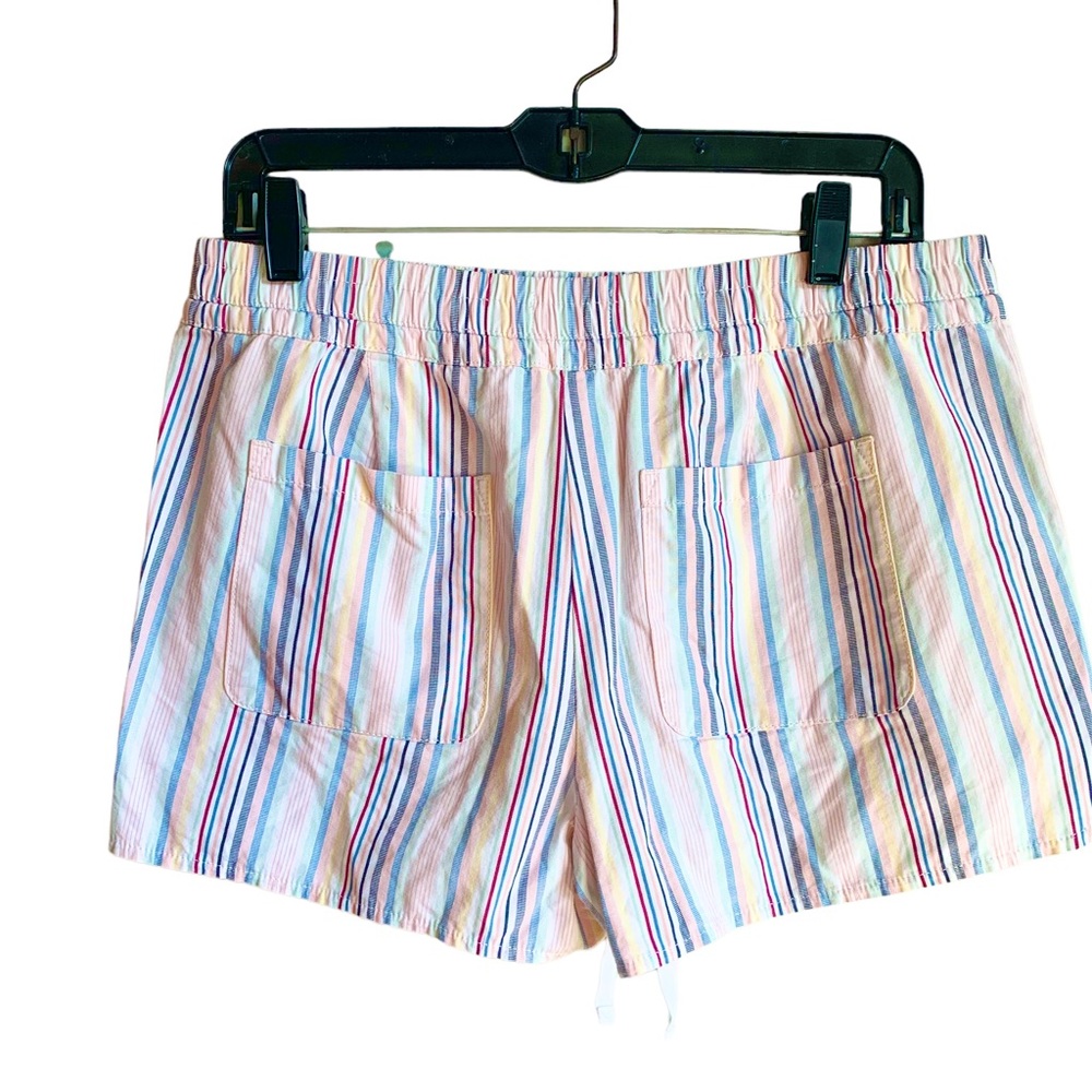 Loft Colored Striped Drawstring Running Shorts - image 2